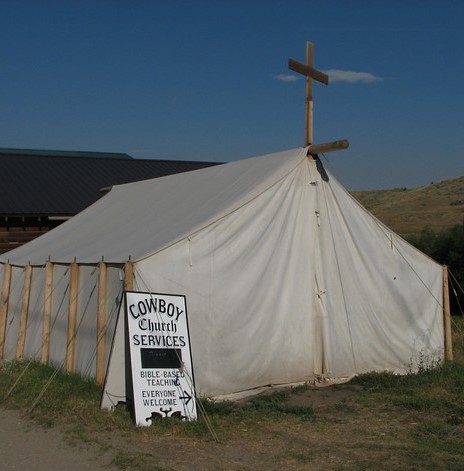 show cowboy church tent
